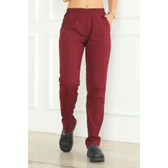 Bordo Scrubs Kadın