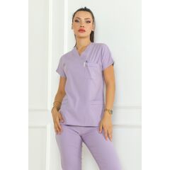 Lila Scrubs Kadın