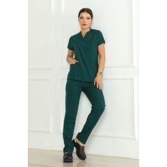 Ördek Yeşili Scrubs Kadın