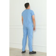 Açık Mavi Scrubs Erkek
