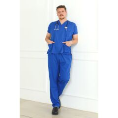 Saks Mavi Scrubs Erkek