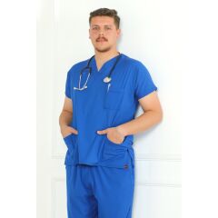 Saks Mavi Scrubs Erkek