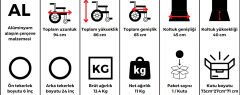 Respirox Rmts-02-24 Refakatçi Frenli Alüminyum Tekerlekli Sandalye